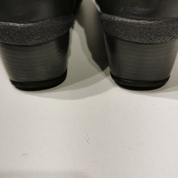 AQUATALIA  'Minnow' Black Suede Wedge Knee Boots: Size 8.5 M - Picture 7 of 15